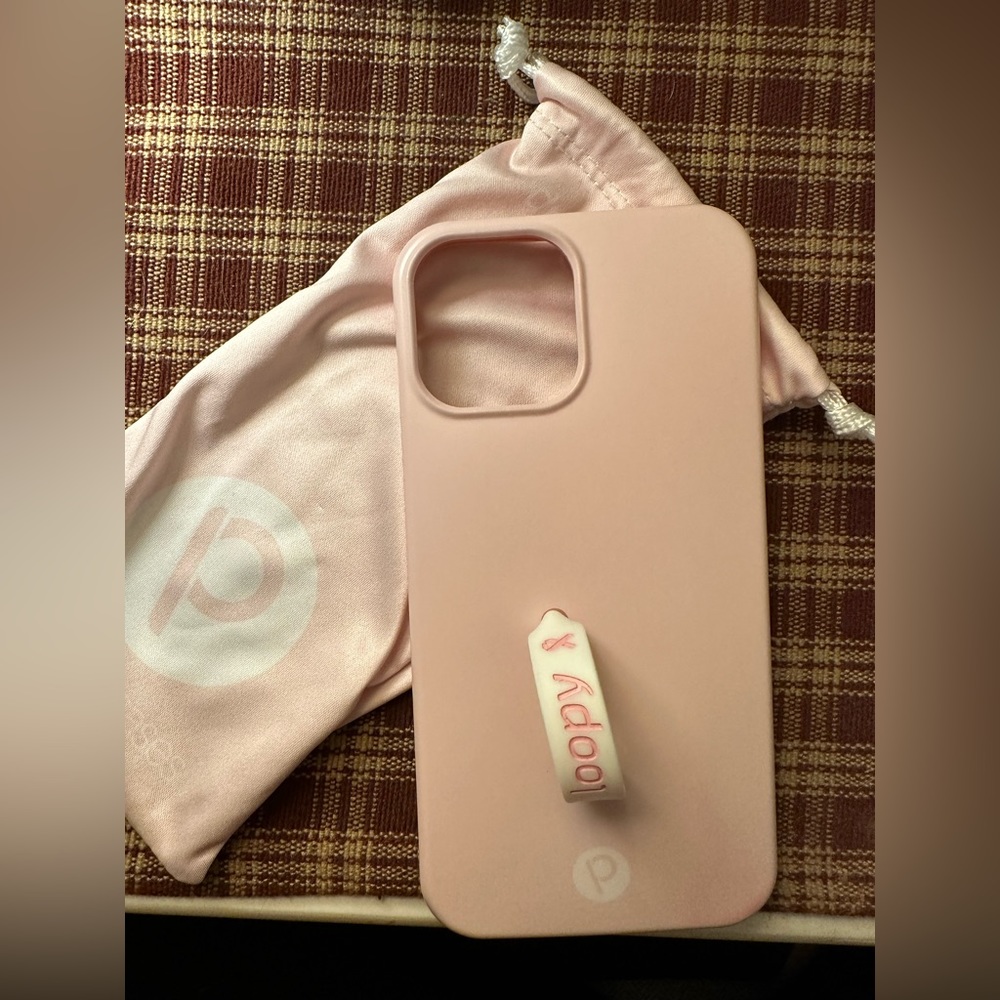 BRAND NEW-Blush Breast Cancer Awareness Loopy Case-iPhone 12 Pro Max